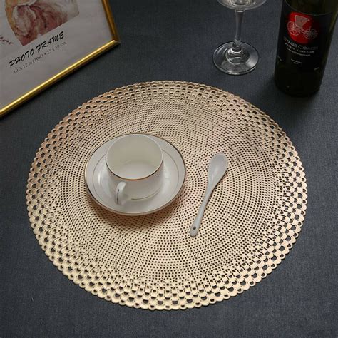 Round gold placemats - Jan 7, 2023 · Showing results for "round gold placemats and coasters" 12,889 Results. Sort & Filter. Recommended. Sort by. Argon Tableware - Round Woven Typha Placemats & Coasters Set - 12 Pieces (Set of 12) by Argon Tableware. £15.99 (£1.33 per item) RRP £30.00 (97) Rated 4.5 out of 5 stars97 total votes. 1-Day Delivery.
